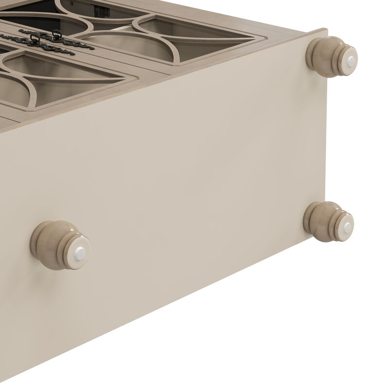 Merax European Antique Style 4-Door Sideboard Cabinet