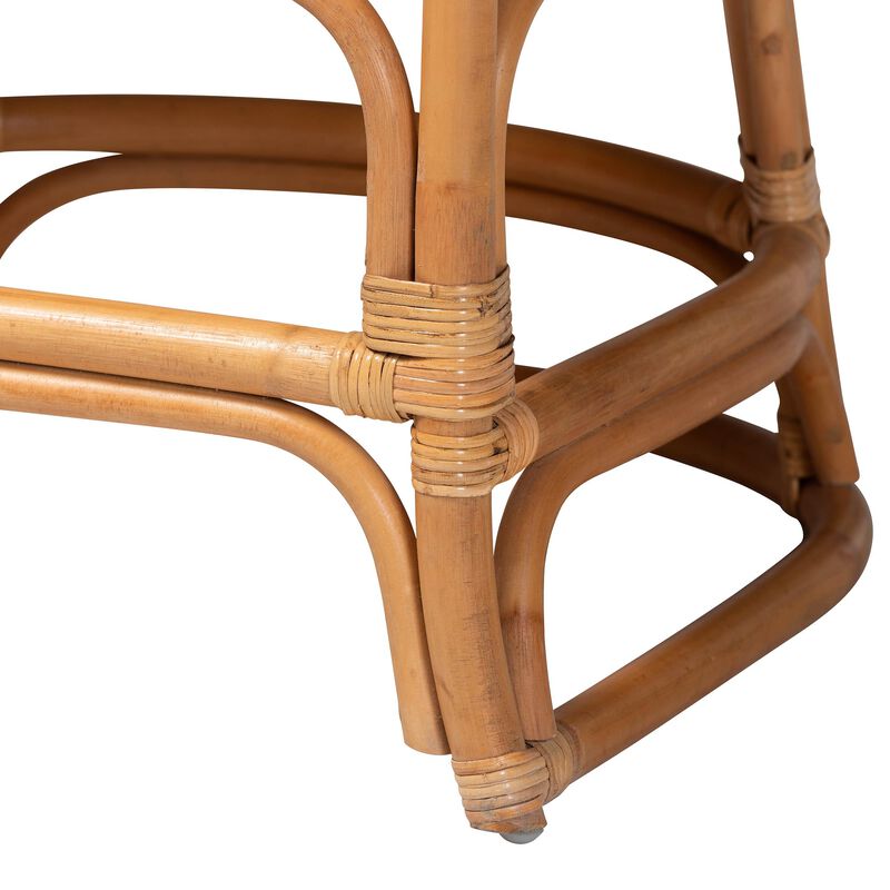 bali & pari Veneto Natural Rattan Dining Chair with Scalloped Back image number 5