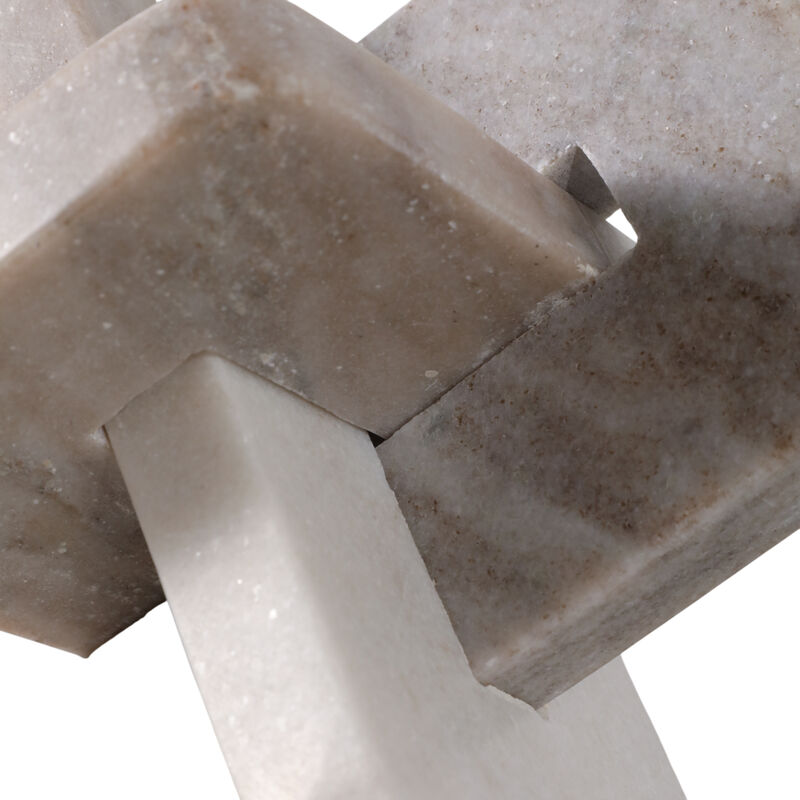 7" Marble Knot, White/beige image number 4