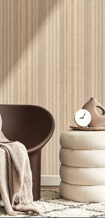 Italian Textures 4 Stripe Yellow Wallpaper IT32455