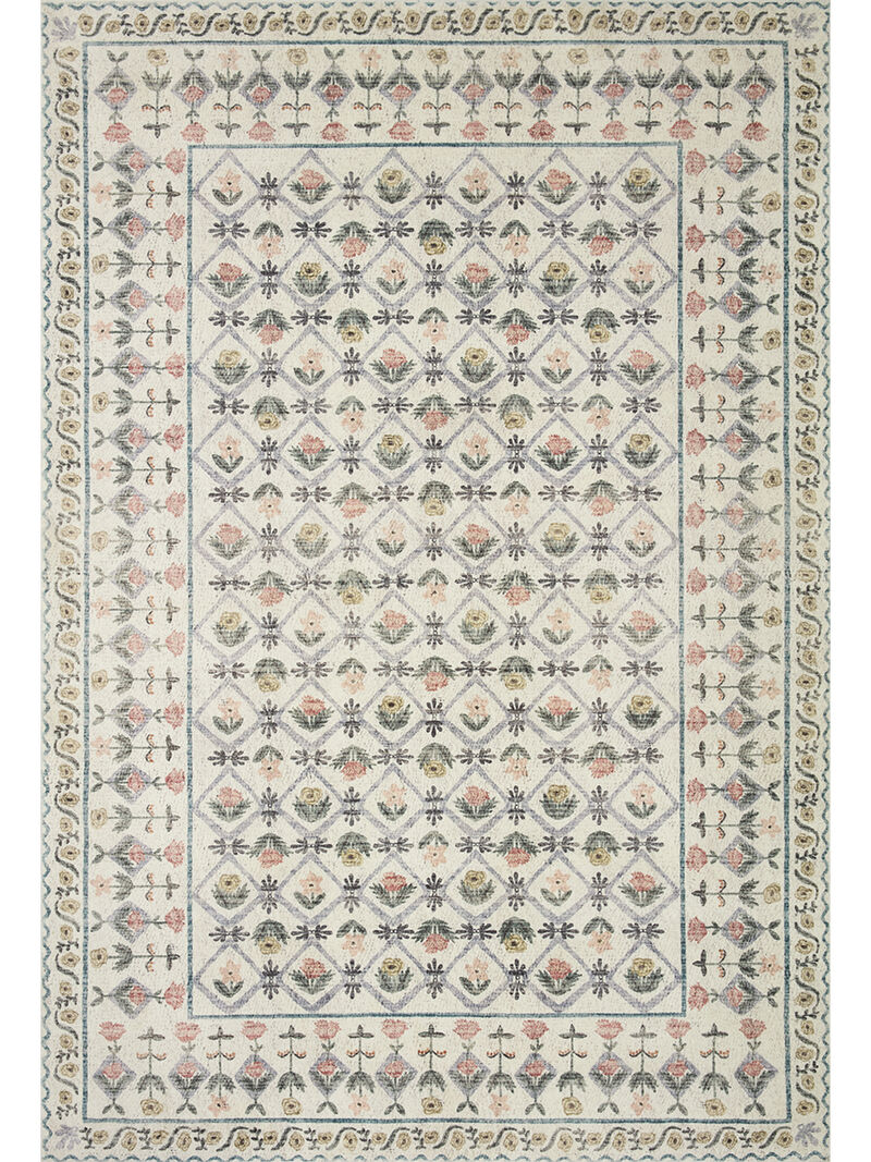Eden Lattice Ivory 2'6" x 11'6" Runner Rug