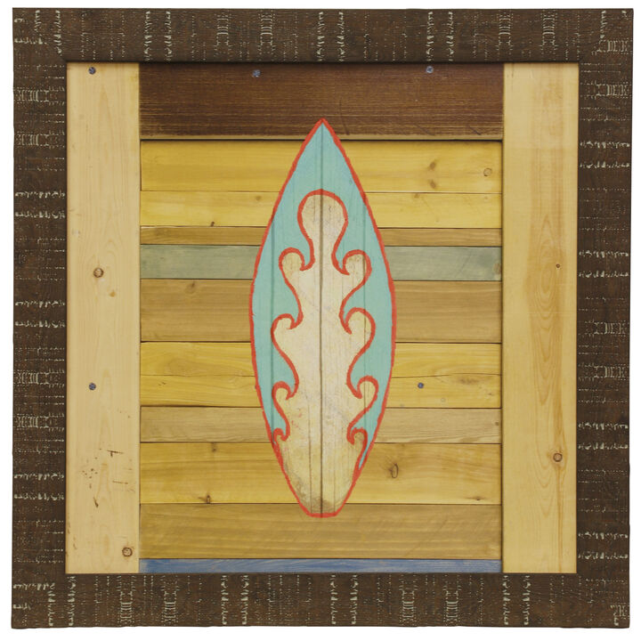 Blue Surfboard Wall Art
