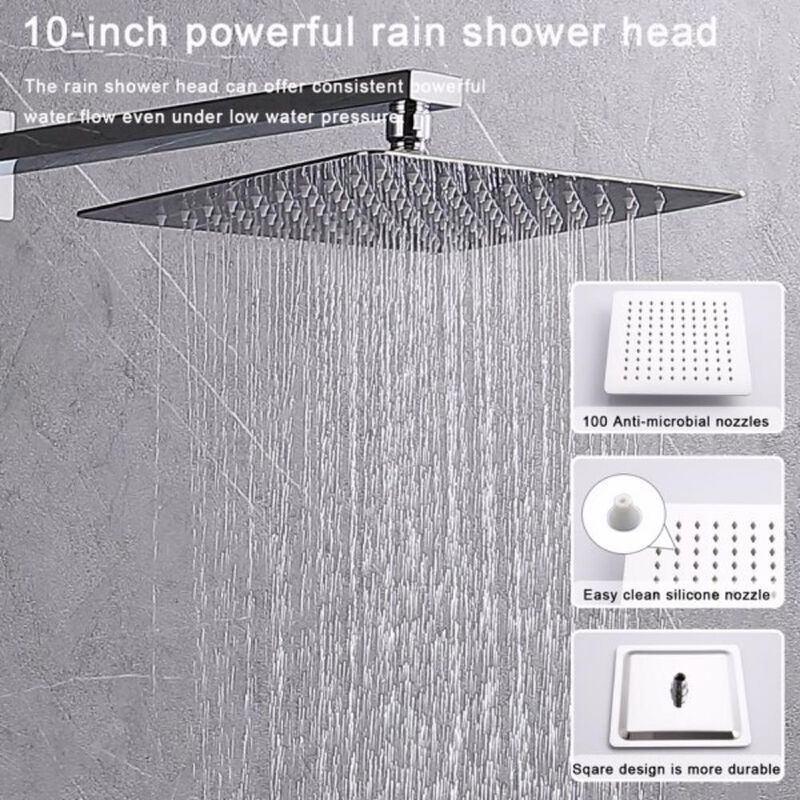 Shower System Shower Faucet Combo Set – Modern and Versatile Shower Set for a Spa-Like Experience