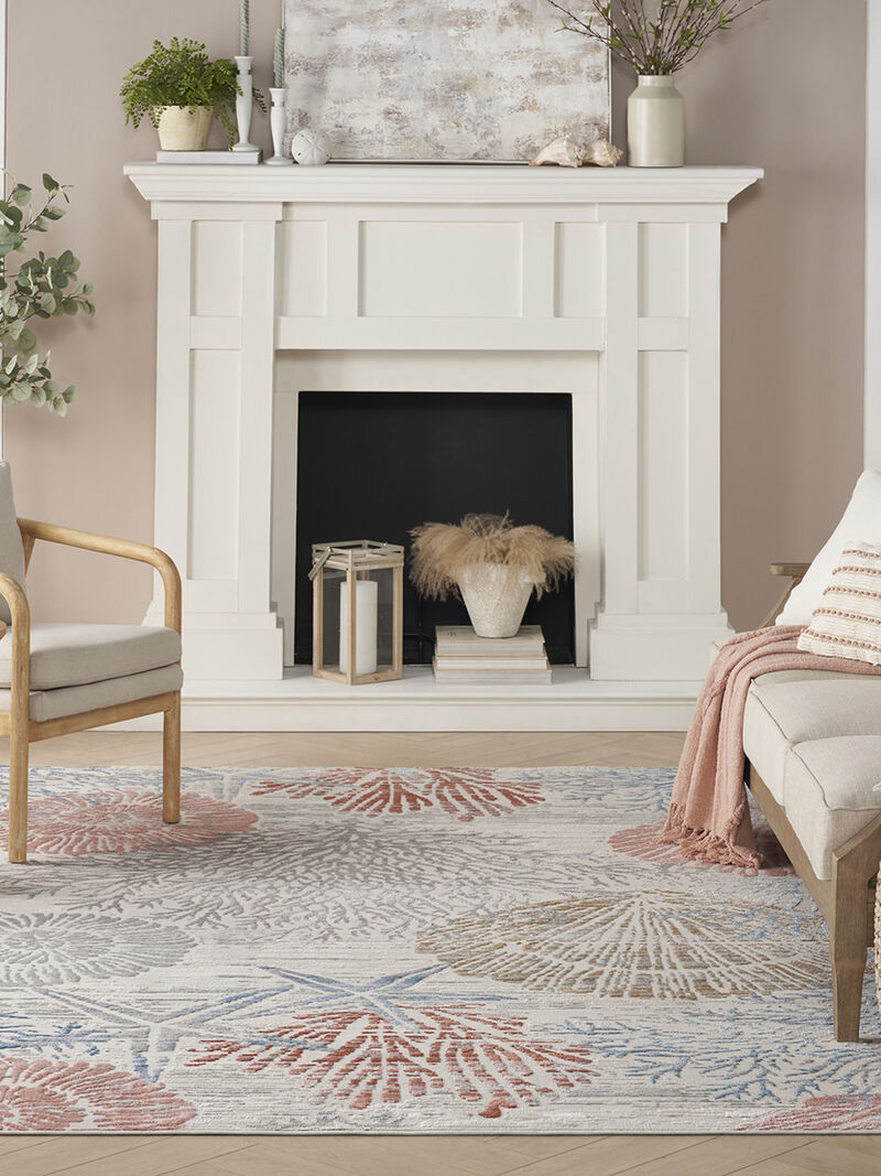 Seaside SDS04 Multicolor 7'10" x Round Rug