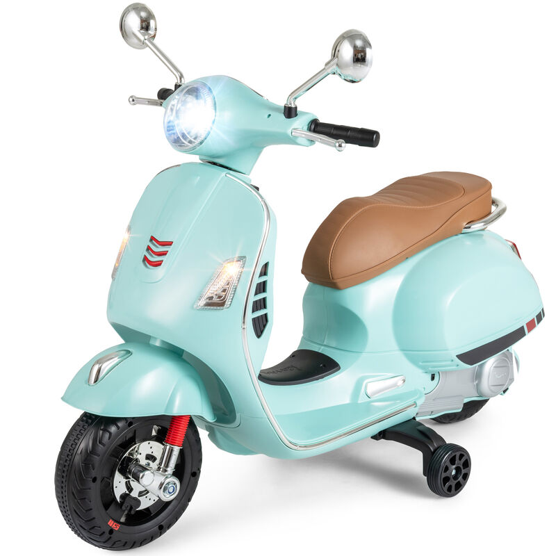 Kids 12V Ride On Motorcycle with Training Wheels and Music System image number 4