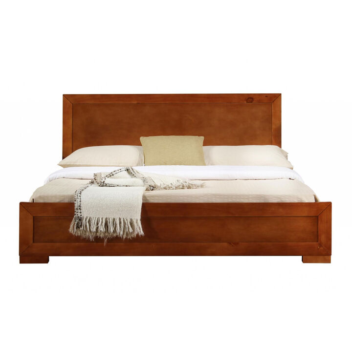 Solid Wood Platform Bed &ndash; Versatile for Rustic or Modern Bedrooms
