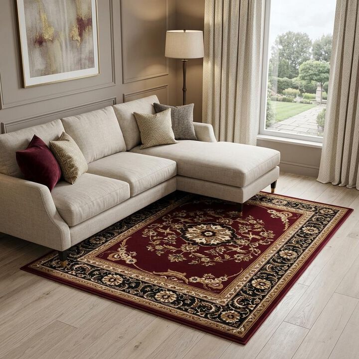 HomeRoots Oriental Area Rug