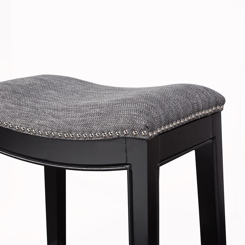 Gracie Mills Jerrell Modern Backless Saddle Counter Stool