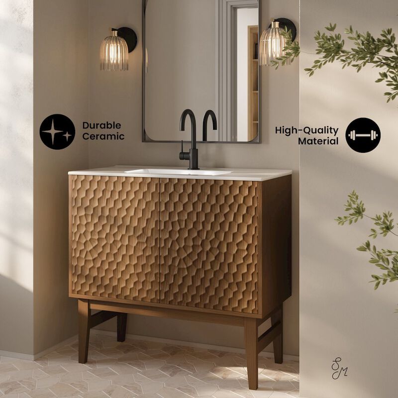 Bosse 36" Freestanding Bathroom Vanity with Sink Top image number 2