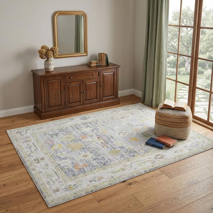 HomeRoots Floral Area Rug
