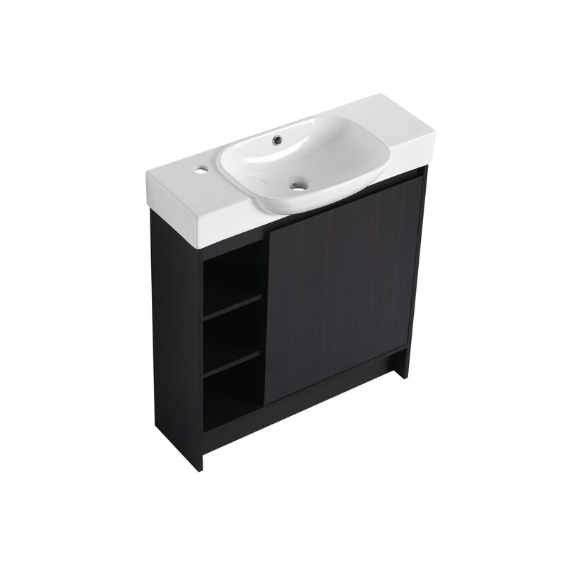 ELEMENT ACE Freestanding Bathroom Vanity with Ceramic Sink and Soft-Close Doors image number 0