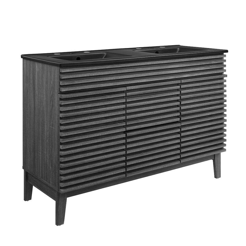 Render 48" Double Sink Bathroom Vanity image number 0