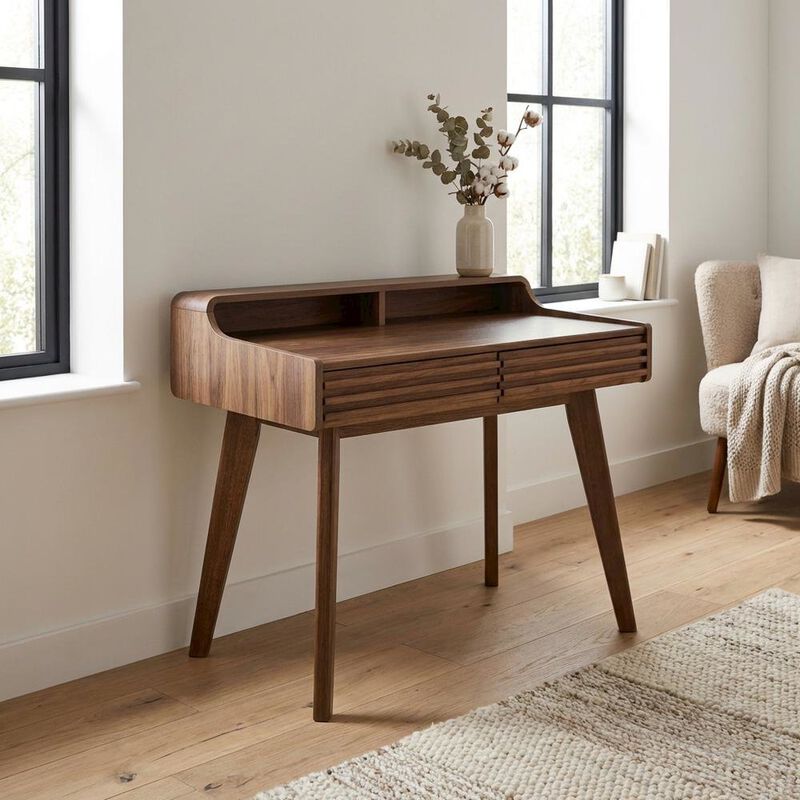 Wooden Render Writing Desk with Spacious Surface and Modern Design image number 4