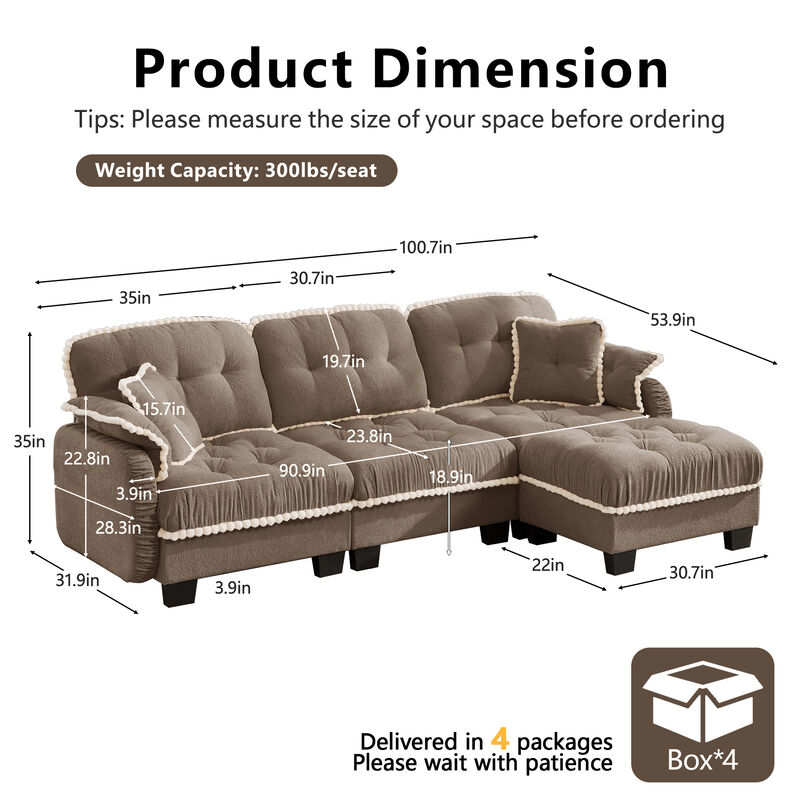 Zambal  L-Shaped Sectional Sofa image number 5