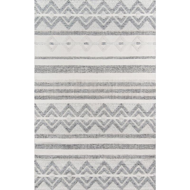 Momeni Contemporary Rectangle Area Rug, Ivory, 7'9 X 9'9