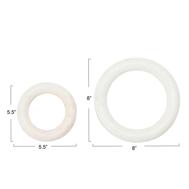 Marble Trivets for Dining Table, Set of 2