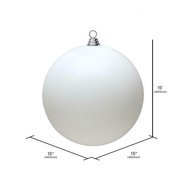 Vickerman White Matte Ball UV Drilled -