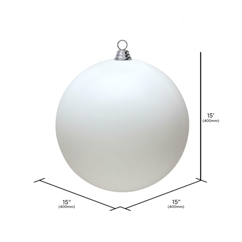Vickerman White Matte Ball UV Drilled - image number 1