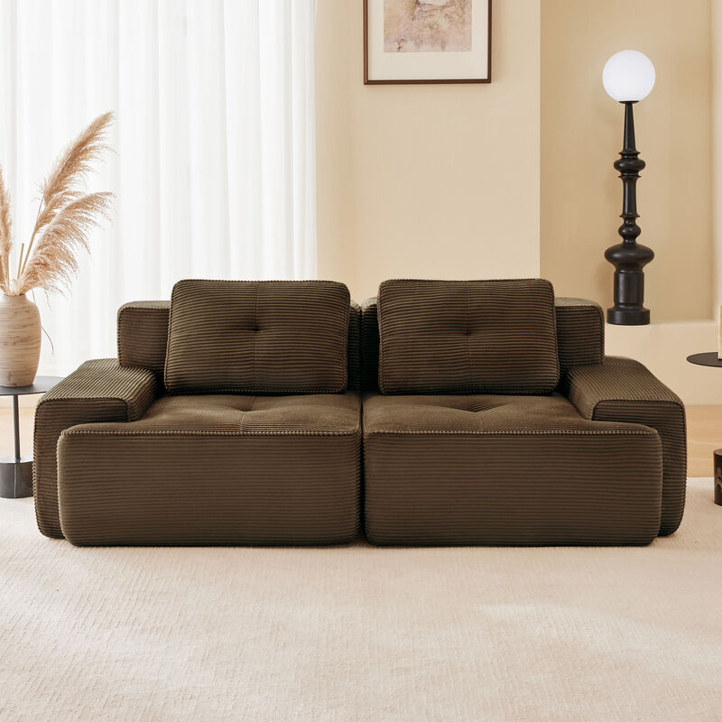 Merax Modern L-Shaped Modular Sectional Sofa for Living Room image number 1