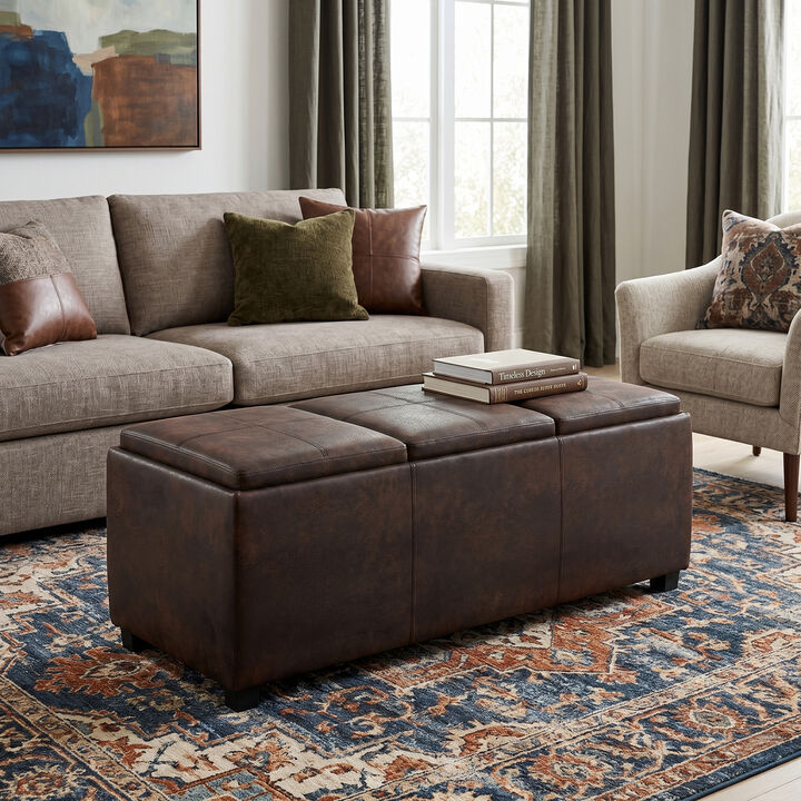 Simpli Home Avalon Storage Ottoman