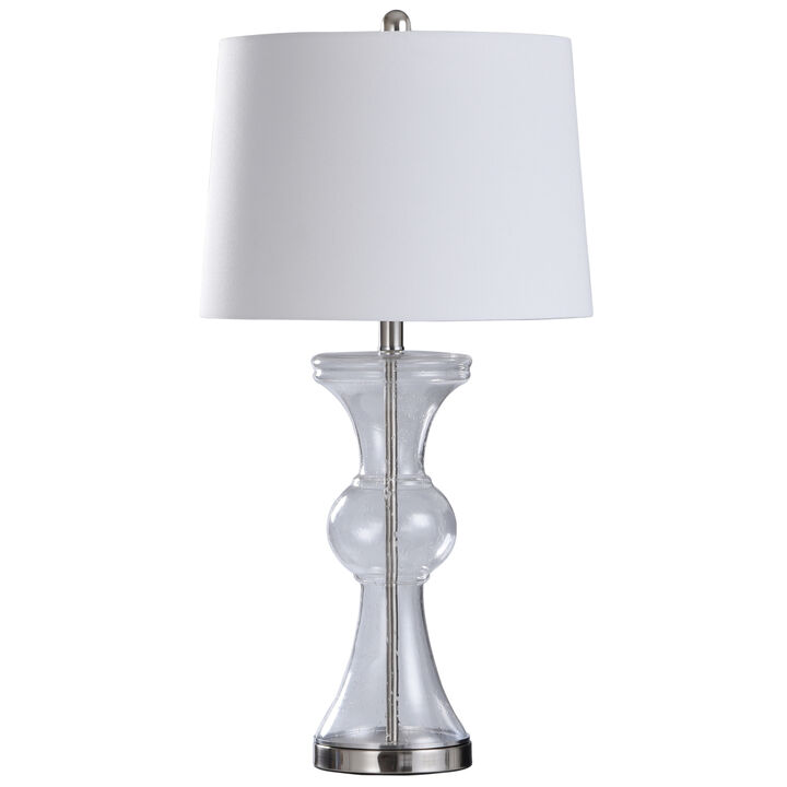 Clear Seeded Table Lamp I (Set of 2)