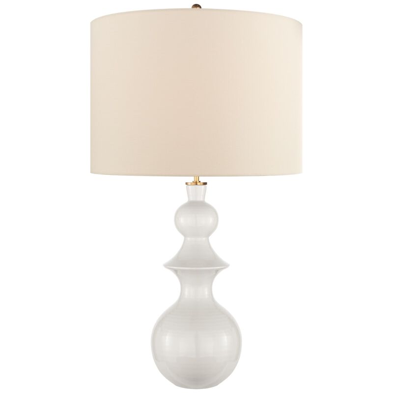 Saxon Large Table Lamp in White