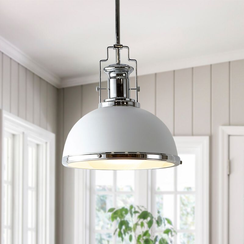 Homer Modern Industrial Iron LED Dome Pendant