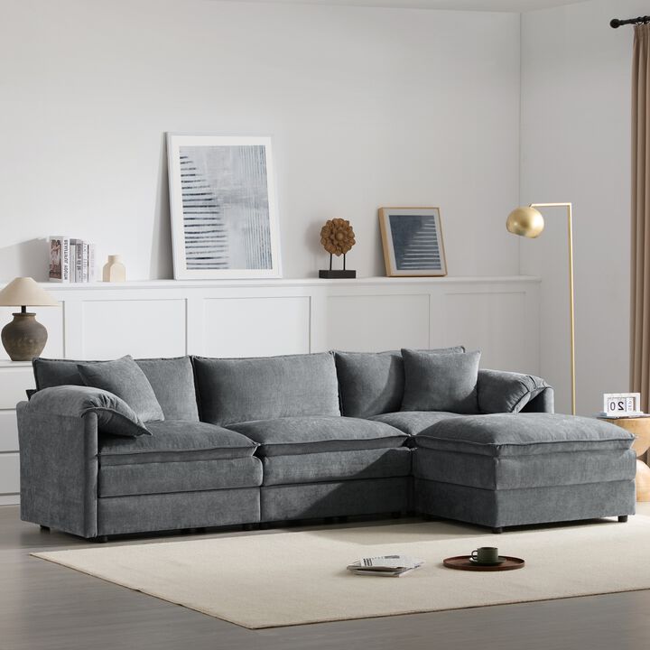 Cepbis L-Shaped Modular Cloud Sectional Sofa