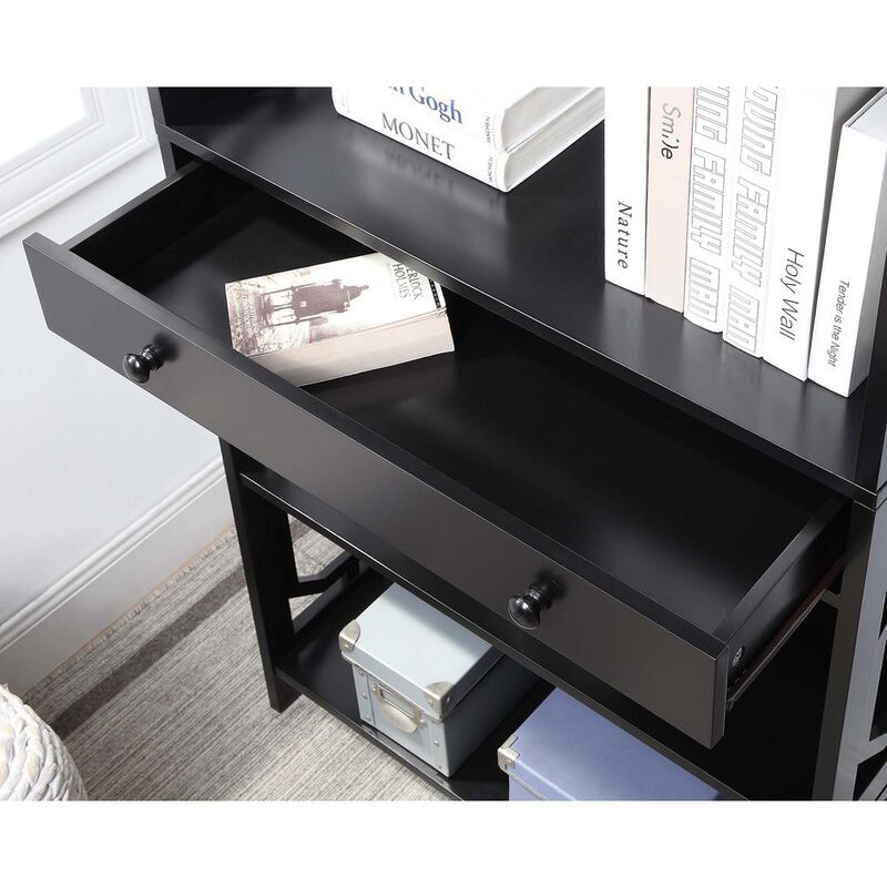 Convenience Concepts Omega 5 Tier Bookcase with Drawer, Espresso