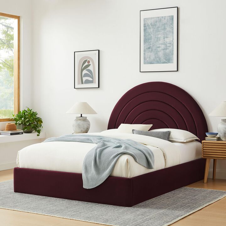 Modway Solana Arched Performance Velvet King Platform Bed
