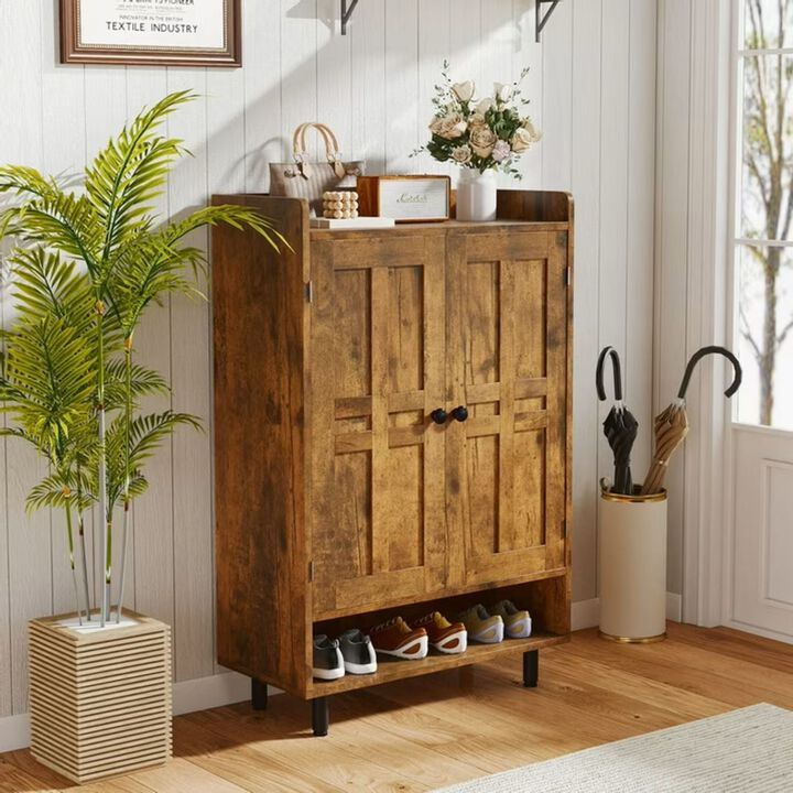 Envelor  6-Tier Modern Wood Flip-Top Modular Dustproof Shoe Storage Cabinet