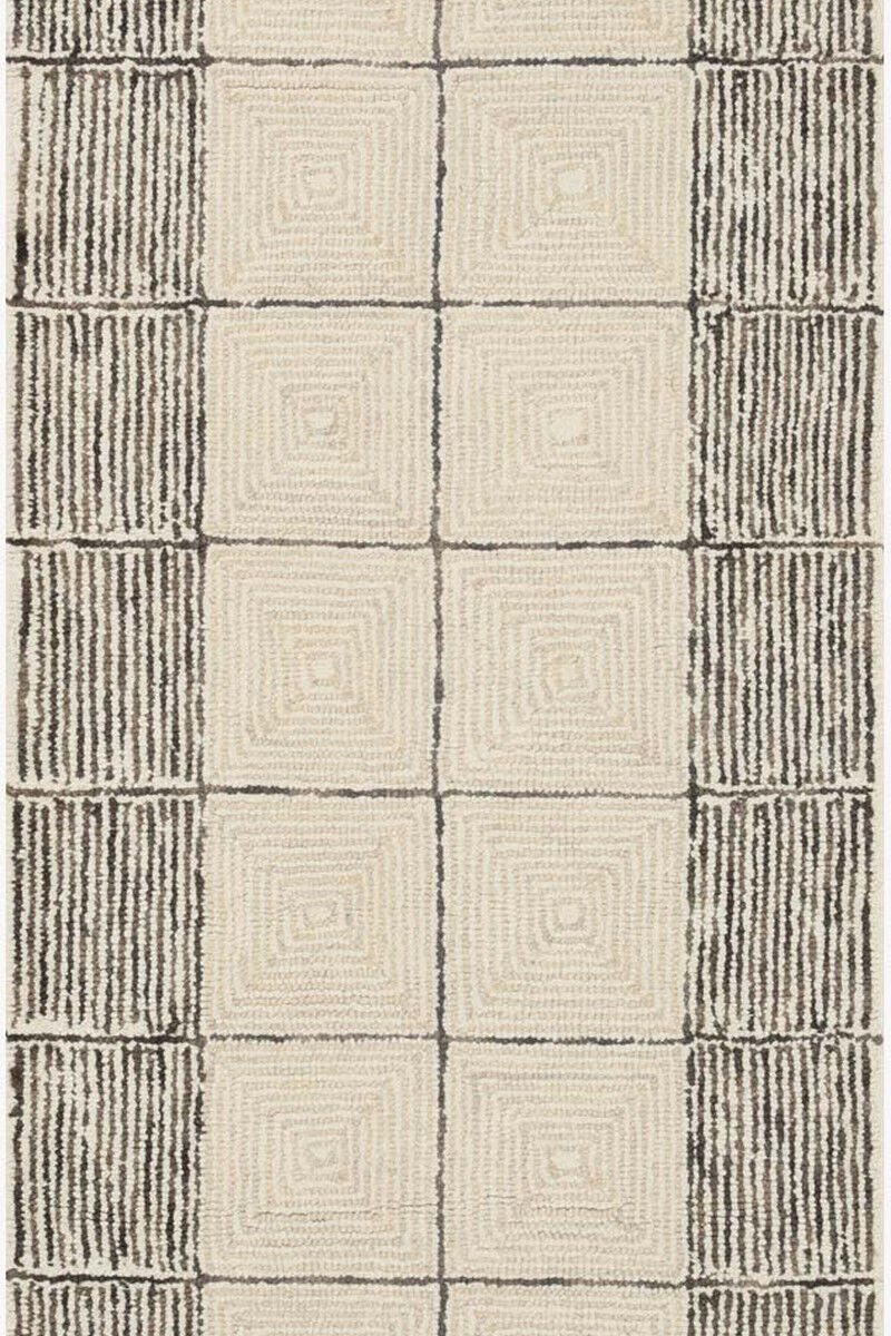 Francis FRA02 Cream/Black 8'6" x 12' Rug image number 5