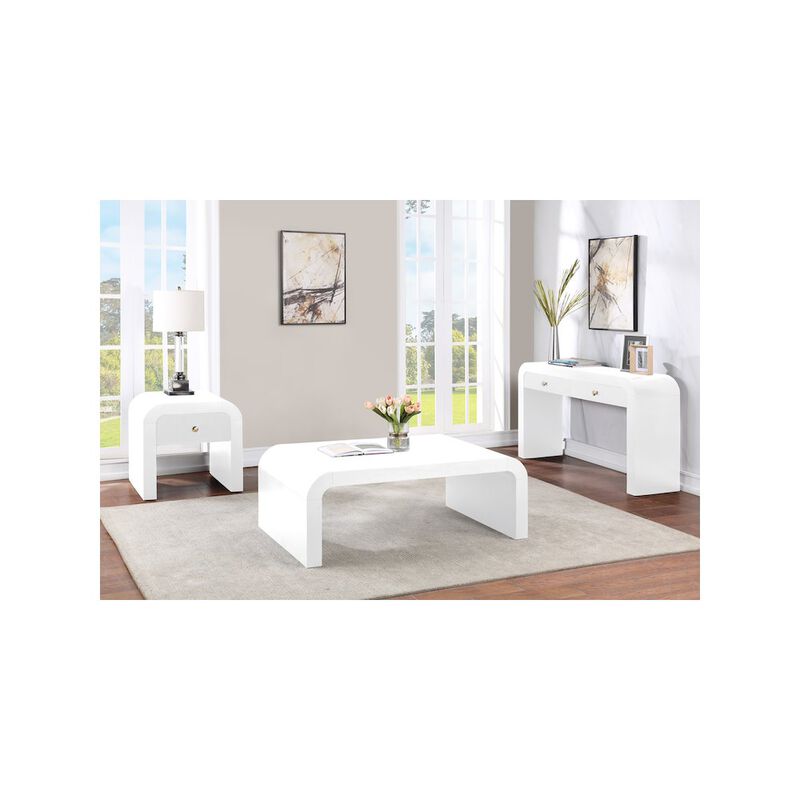 Meridian Furniture Artisto White Coffee Table