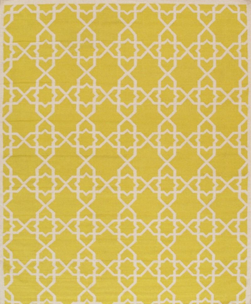 Pasargad Home Kilim Hand-Woven Lamb's Wool Area Rug, 6'0" X 9'0", Gold image number 0