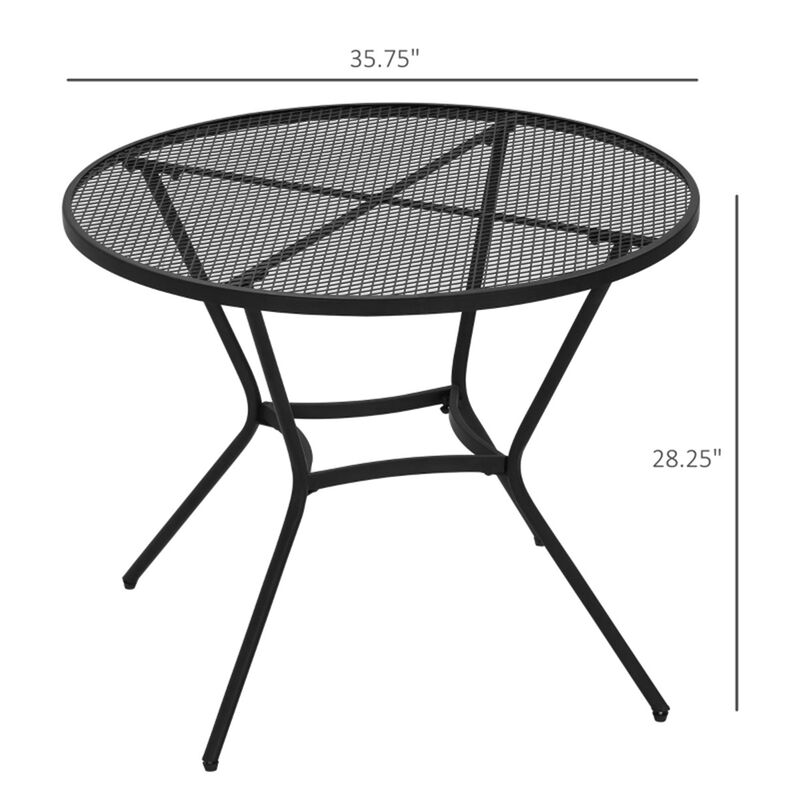 Square Outdoor Dining Table with Toughened Glass for Patio and Garden image number 4