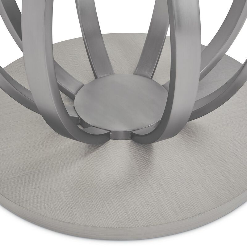 Michael Amini Eclipse Round Dining Table - Moonlight Gray