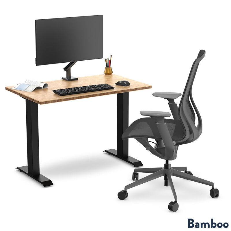 Desky Zero Mini Bamboo Office Desk image number 1