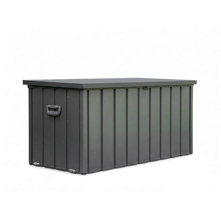 CLIHOME 100 Gallon Outdoor Storage Deck Box,Large Patio Waterproof Lockable Storage Box