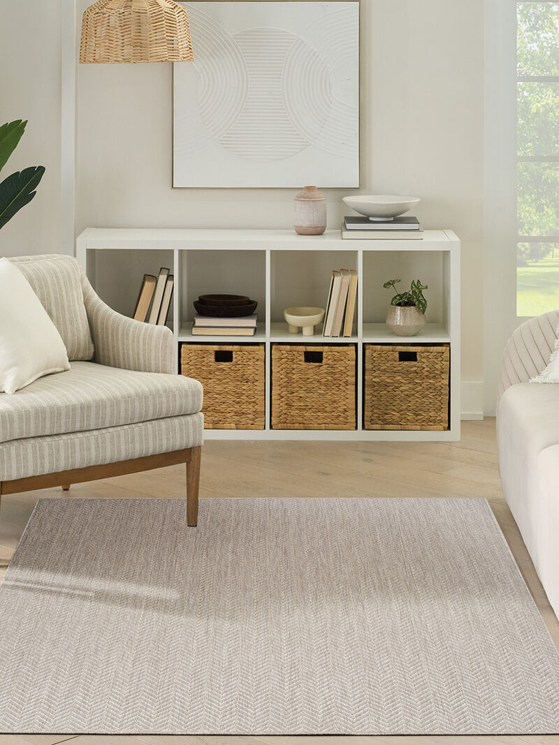 Horizon Indoor/Outdoor HOZ02 Gray 4' x 6' Rug