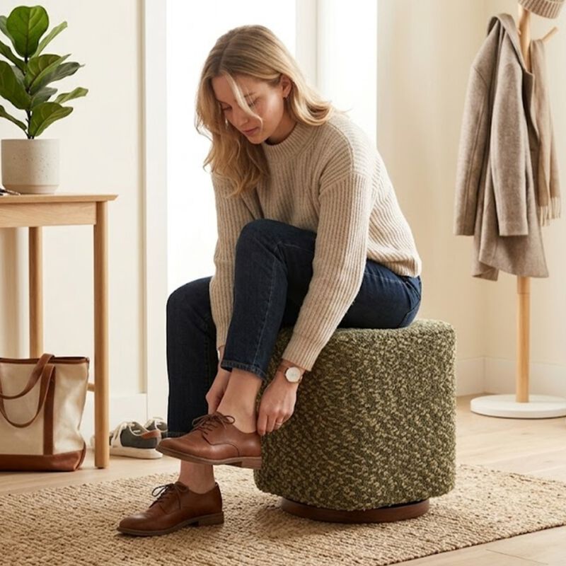 Dossar Swivel Vanity Stool image number 8
