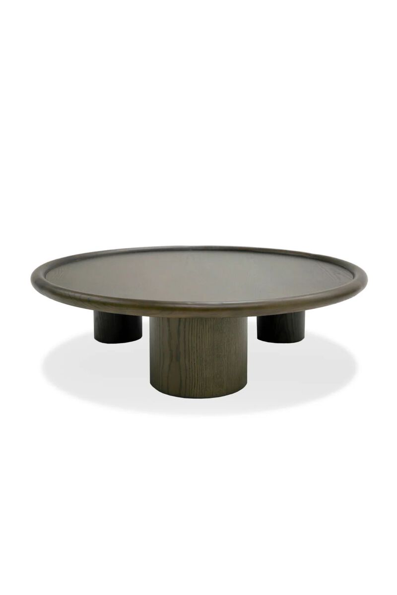 Brown Ash Round Nesting Tables (2) | OROA Modern Strauss image number 5