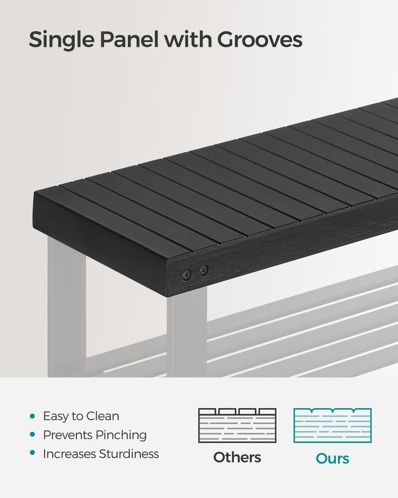 Freestanding 3-Tier Wicker Shoe Rack – Lightweight Shoe Organizer for Bedroom, Apartment or Small Spaces