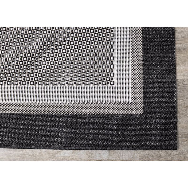 Novelle Home Jewel Monochromatic Border Indoor Outdoor Area Rug, 6'7 x 9'6 image number 5