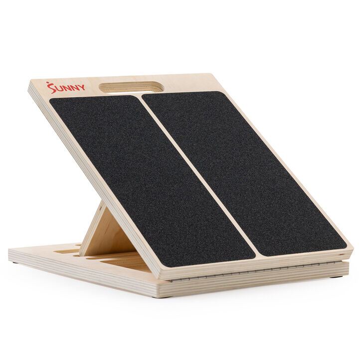 Sunny Health & Fitness Adjustable Wooden Slant Board