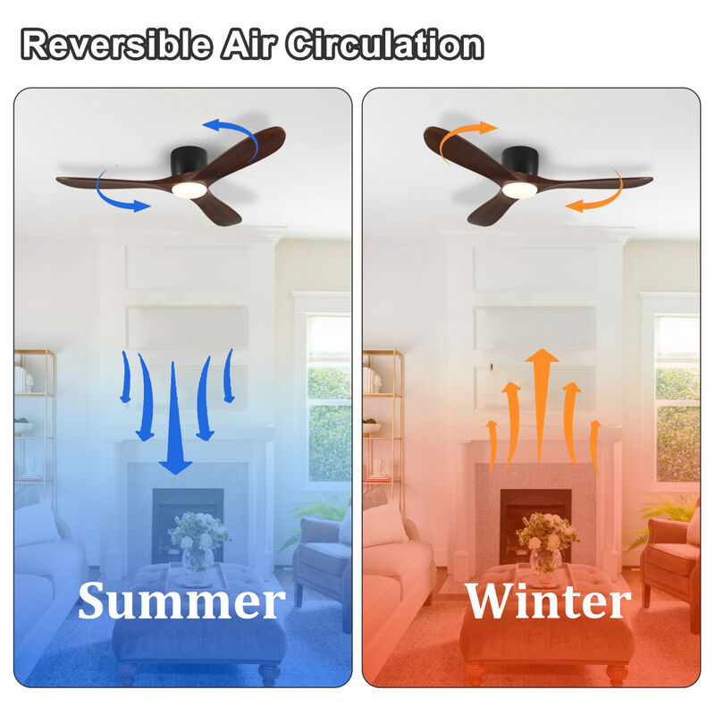ELEMENT ACE 52-inch Ceiling Fan with Light and Remote Control for Energy Efficient Airflow image number 4
