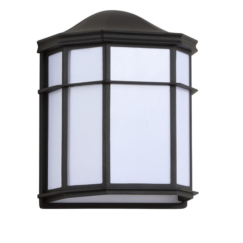 Henry Outdoor Frosted Acrylic/Metal Integrated LED Wall Sconce