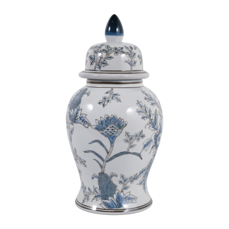 14x7" Floral Temple Jar image number 5