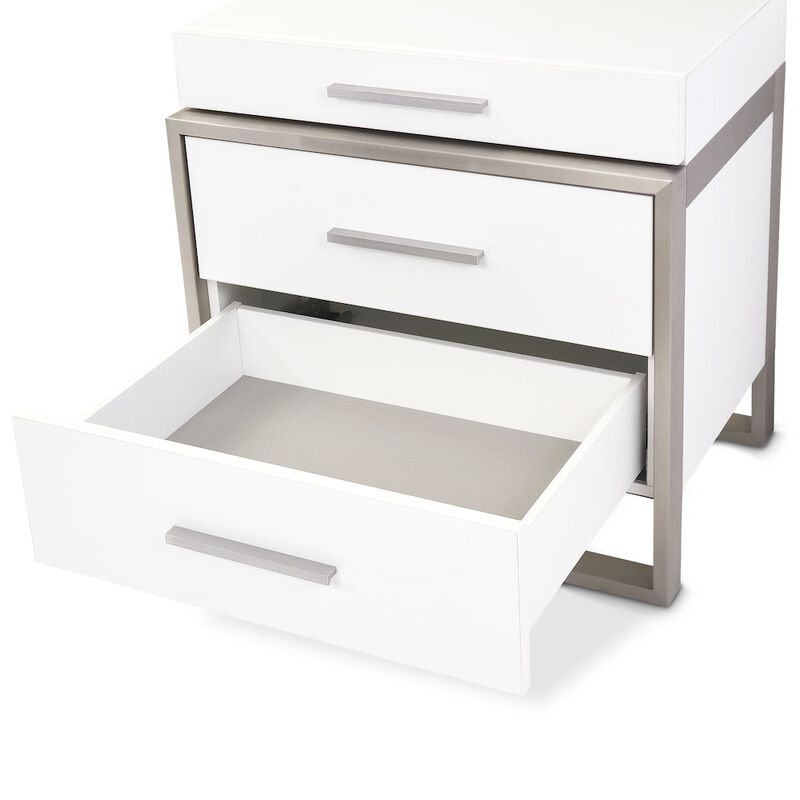 Marquee Nightstand - Cloud White image number 8