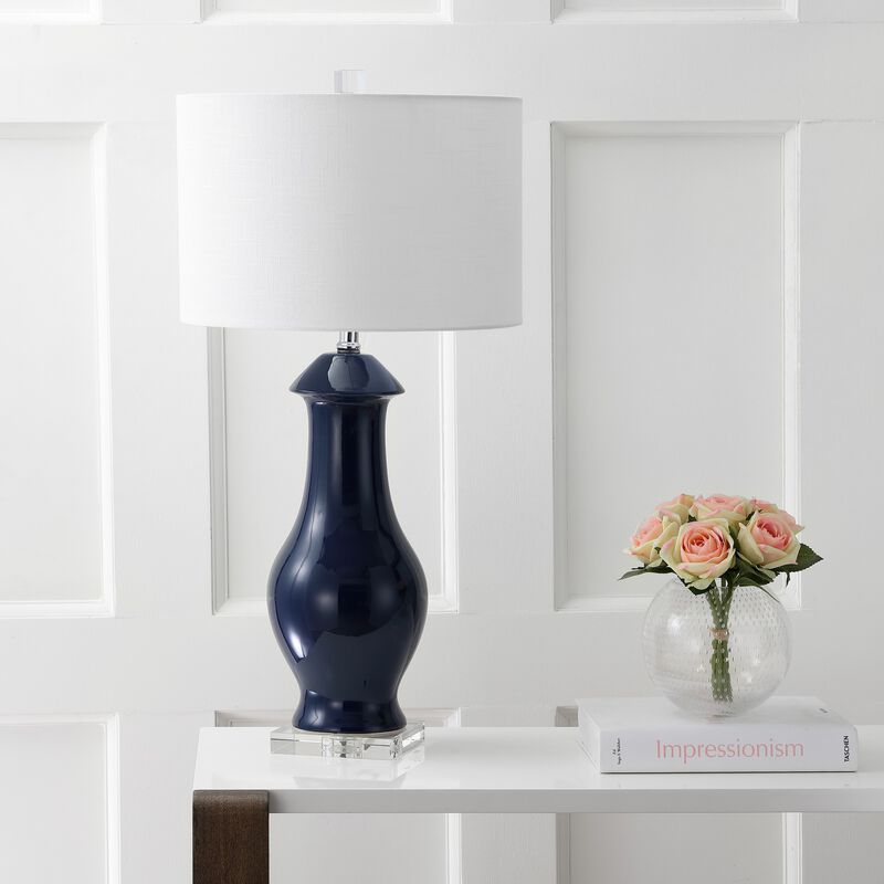 Liberty Ceramic/Crystal LED Table Lamp