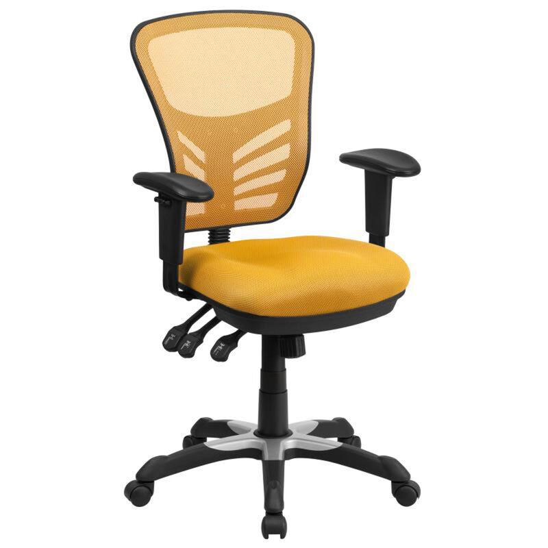 Nicholas Mid-Back Dark Gray Mesh Multifunction Executive Swivel Ergonomic Office Chair with Adjustable Arms image number 0